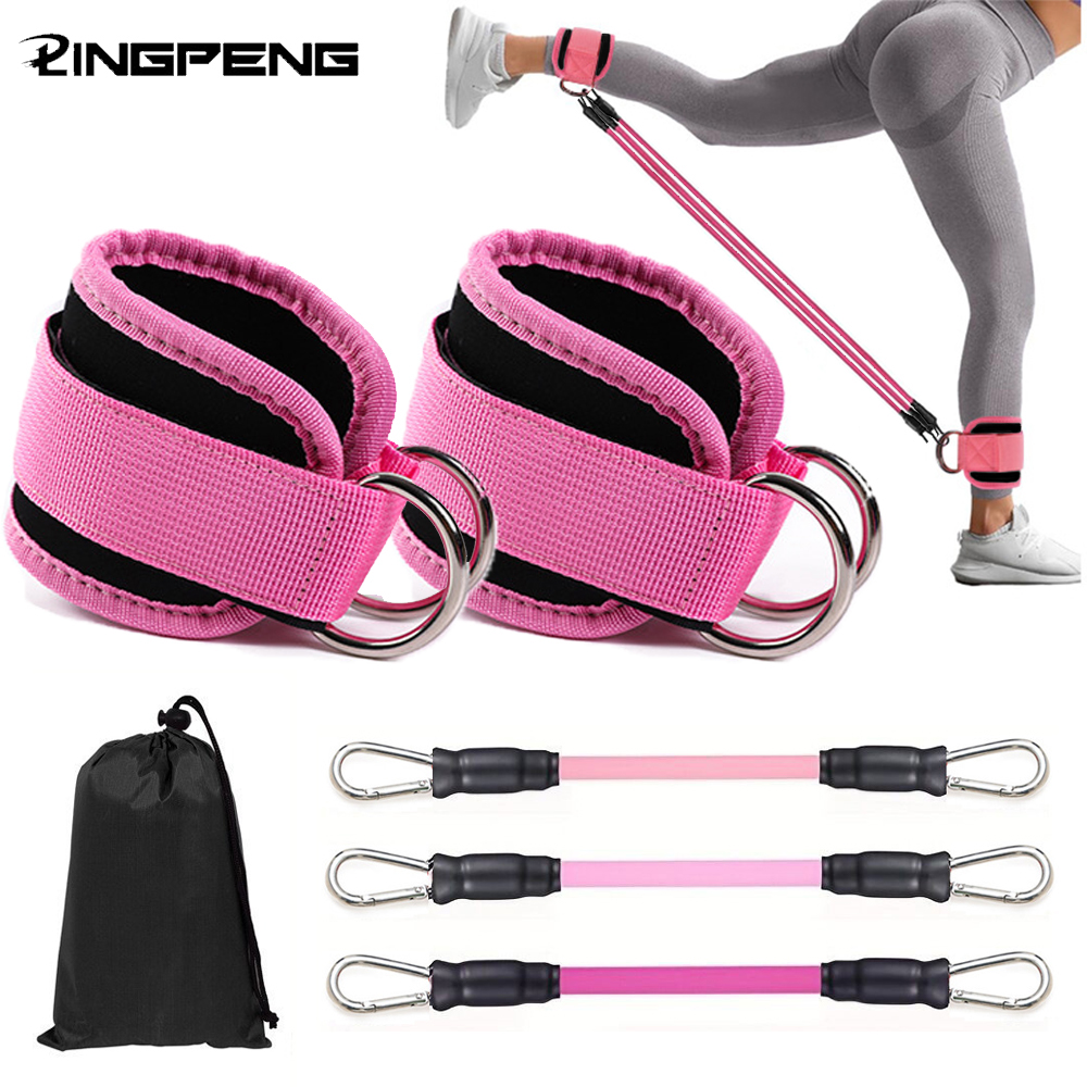 Pilates Ankle Strap - Ankle Straps Resistance Bands Set Fitness