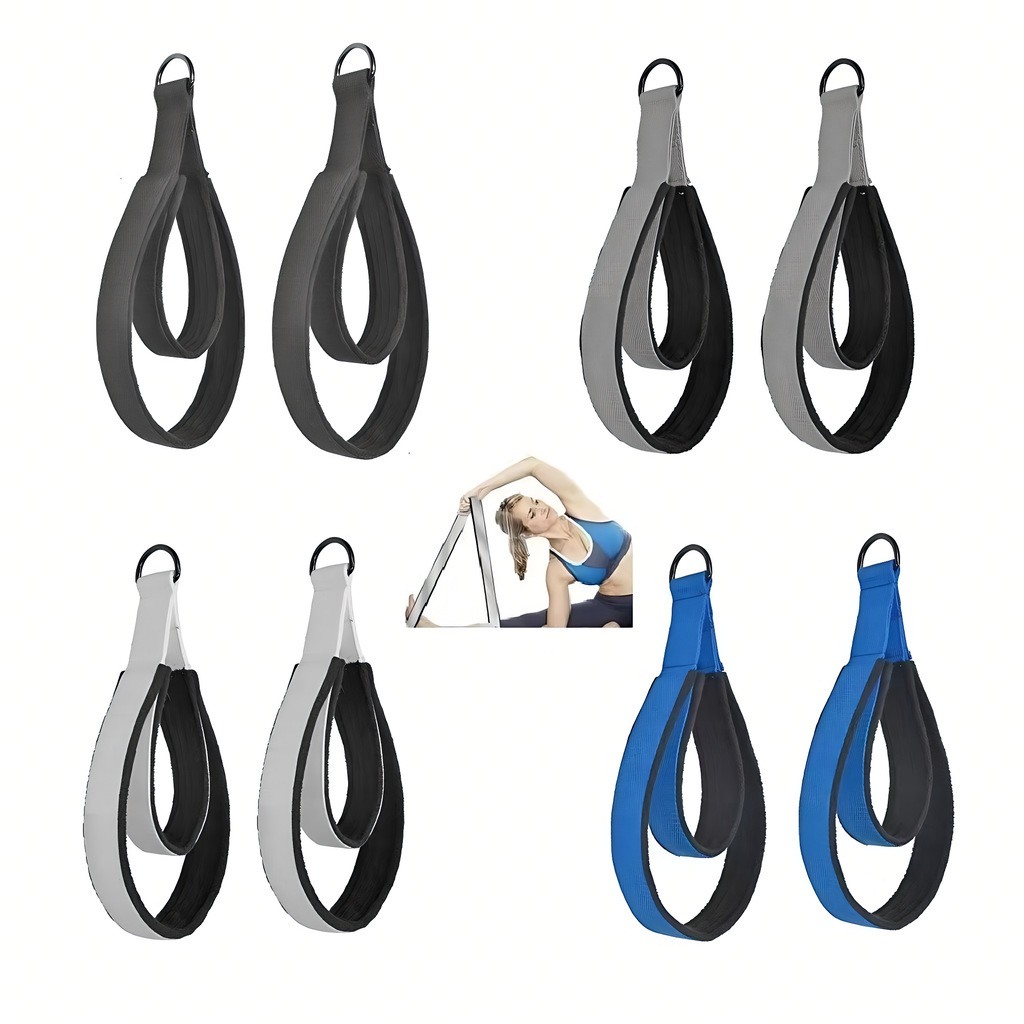 Pilates Ankle Strap - Double Ring Elastic Yoga Pilates Bed