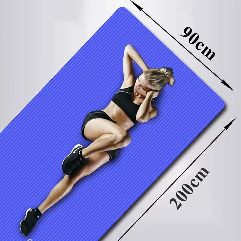 Pilates Yoga Matte - 200x90x1cm Thick Training Yoga Mat Anti-skid