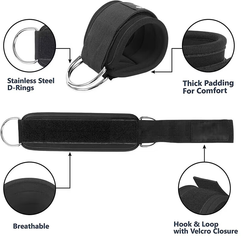 Ankle Straps Resistance Bands  - Pilates Ankle Strap 评论和价格