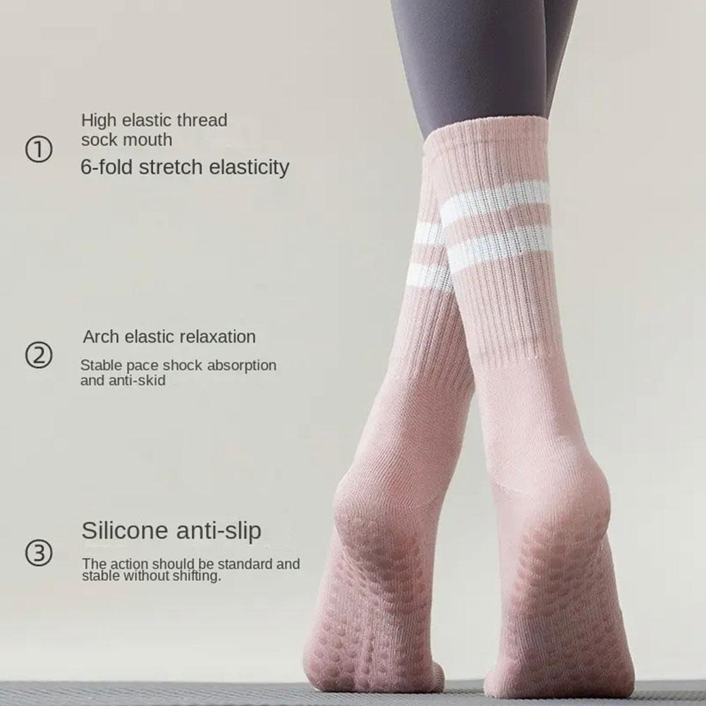 8 Colors Sports Socks Cotton M - Pilates Yoga Hose 评论和价格