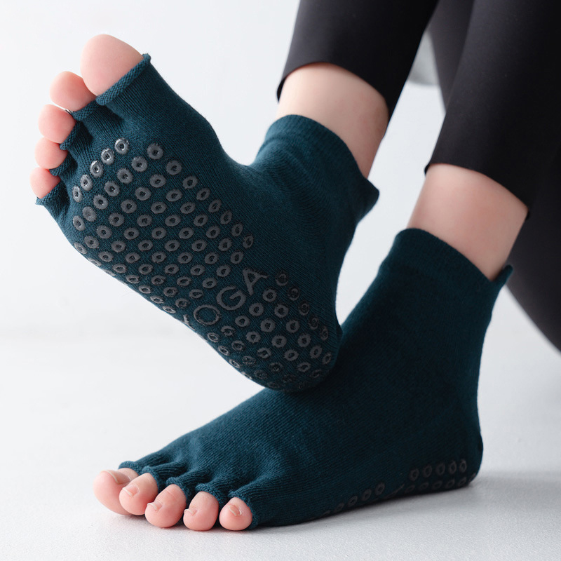 Yoga Socks Half Toe Anti-Slip  - Pilates Yoga Gym 评论和价格