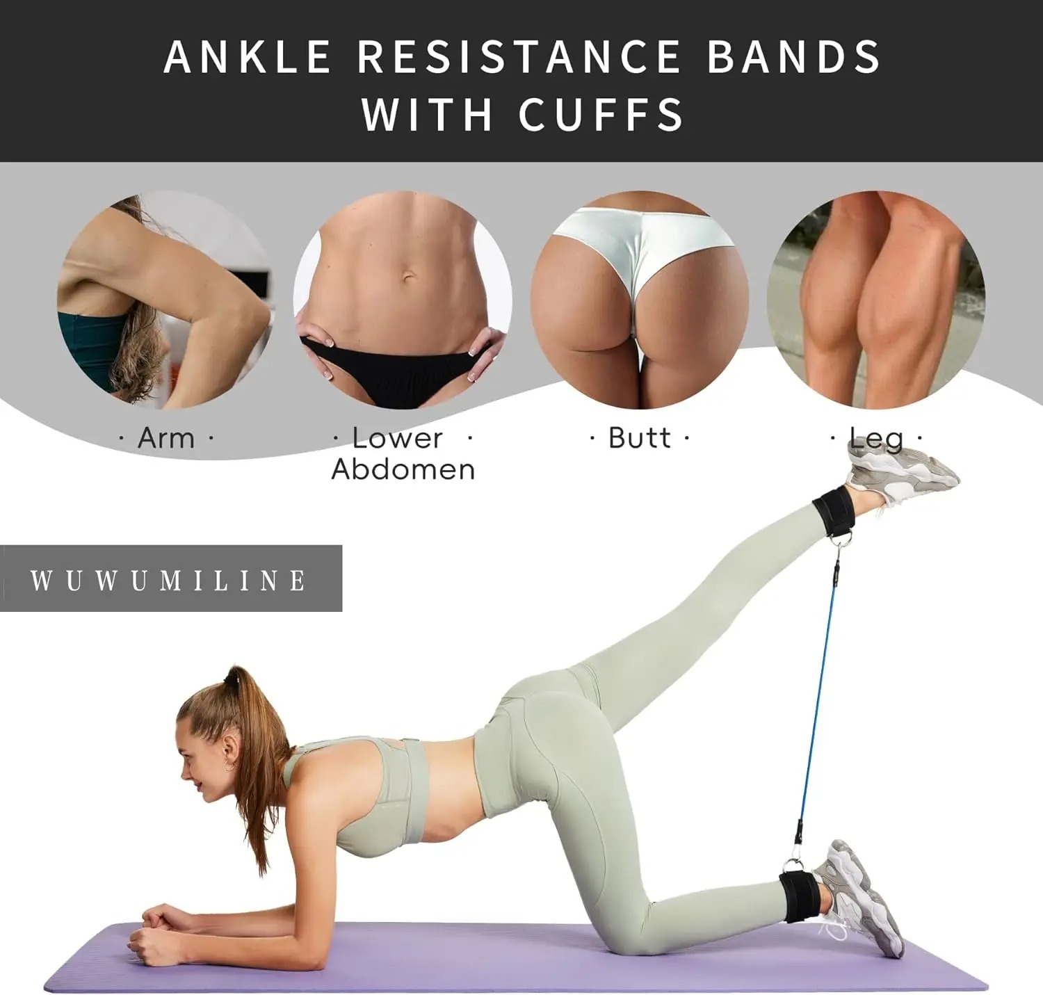 Resistance Bands With Ankle St - Pilates Ankle Strap 评论和价格