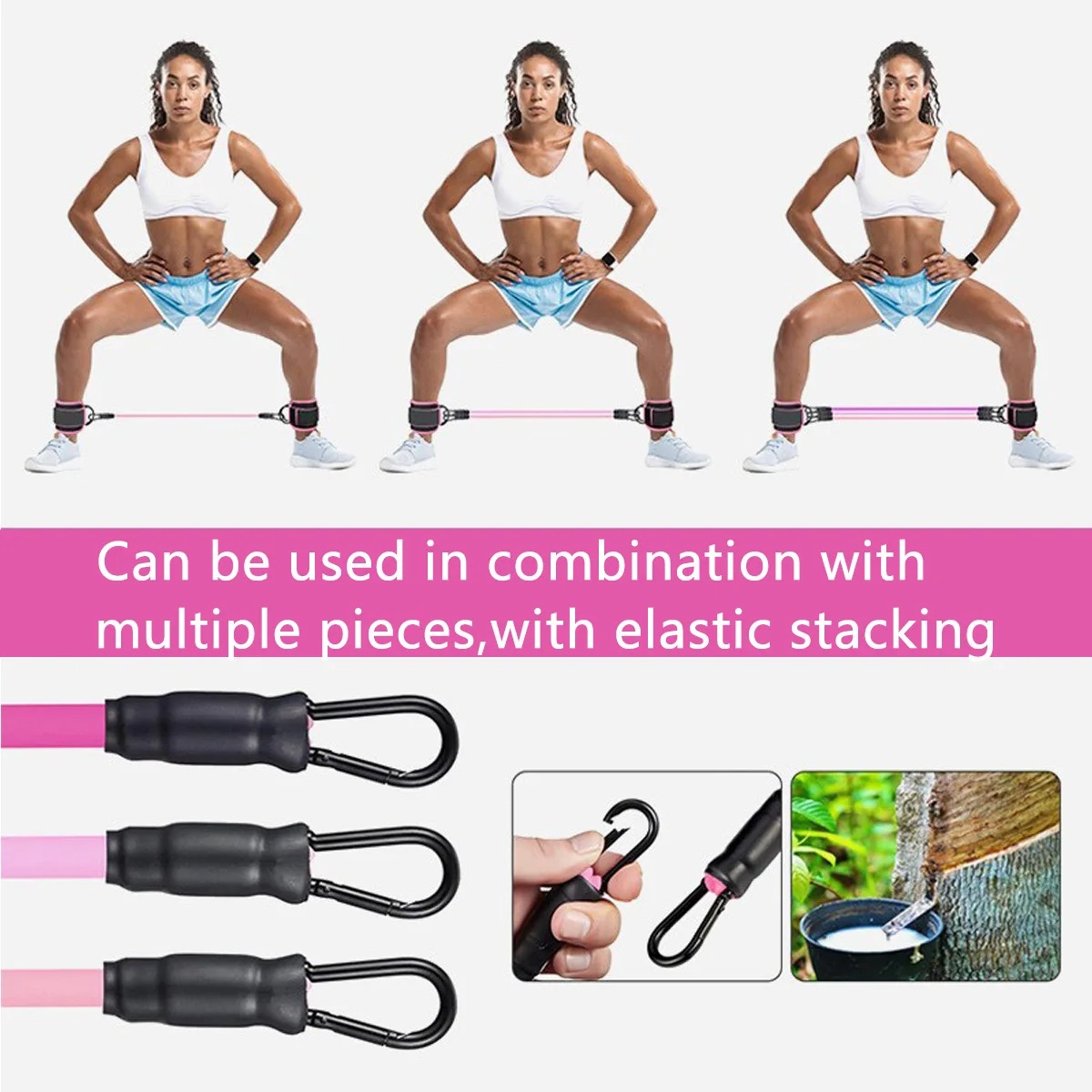 Resistance Bands With Ankle St - Pilates Ankle Strap 评论和价格