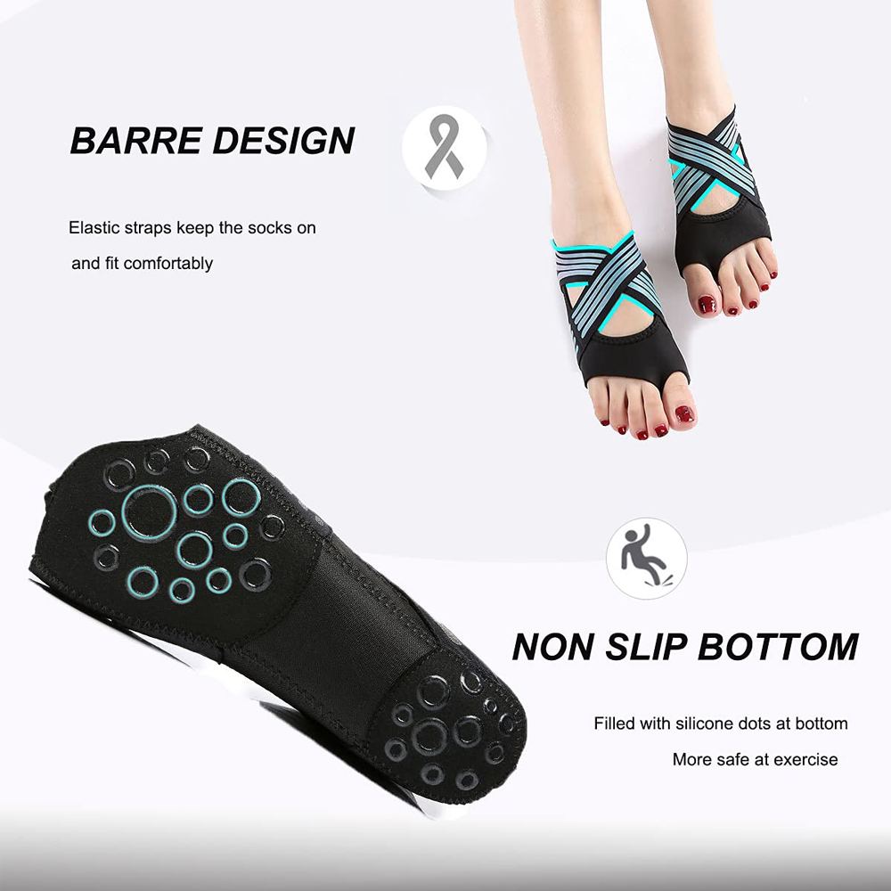 1Pair Women Non-Slip Toeless G - Pilates Yoga Reformer 评论和价格