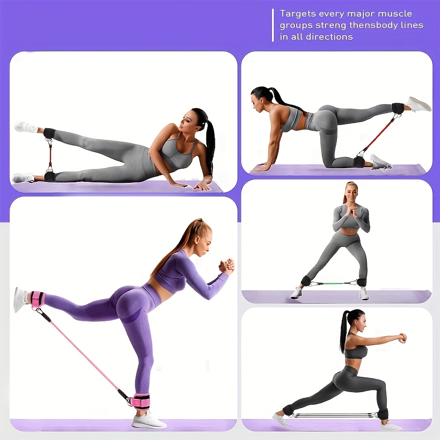 5Pcs Ankle Resistance Bands,An - Pilates Ankle Strap 评论和价格
