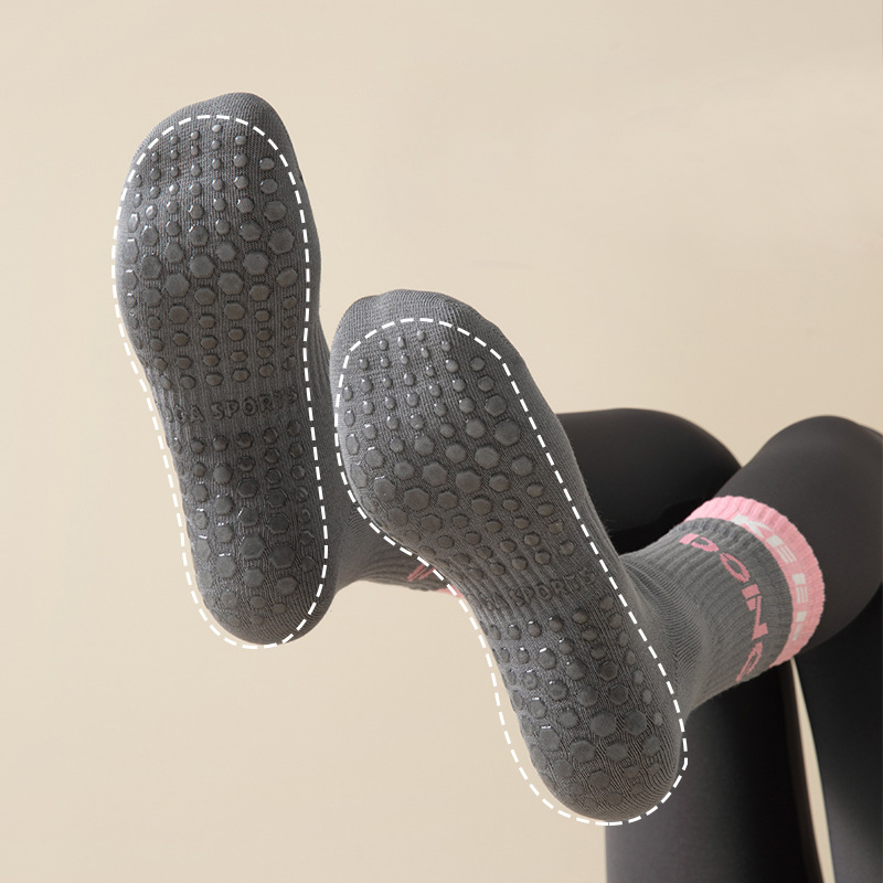 1 Pair Anti Slip Yoga Socks Fe - Pilates Yoga Hose 评论和价格