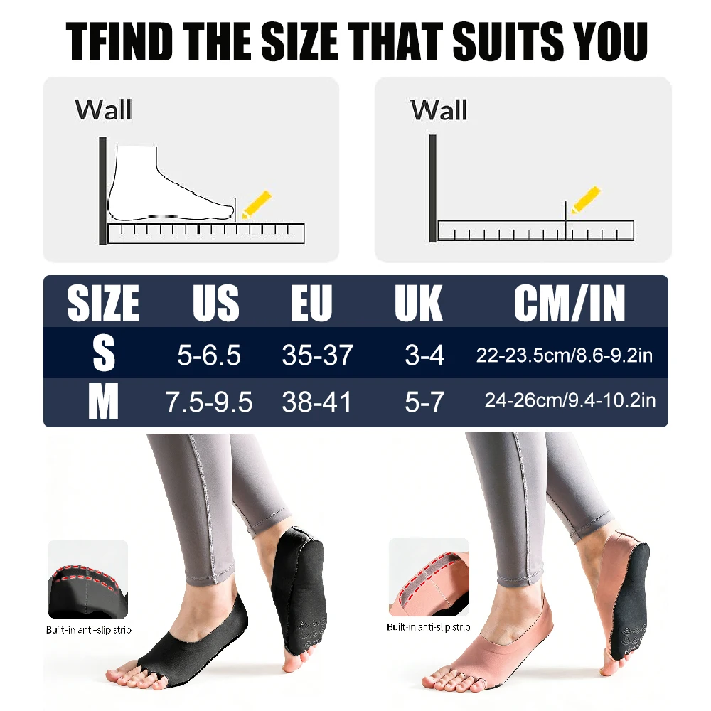 1Pair Toeless Yoga Socks for W - Home Pilates Yoga 评论和价格