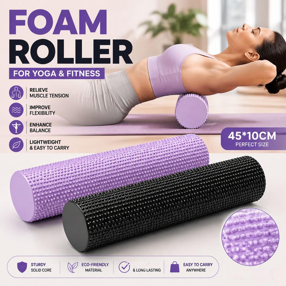 EVA High Density Yoga Foam Rol - Home Pilates Yoga 评论和价格