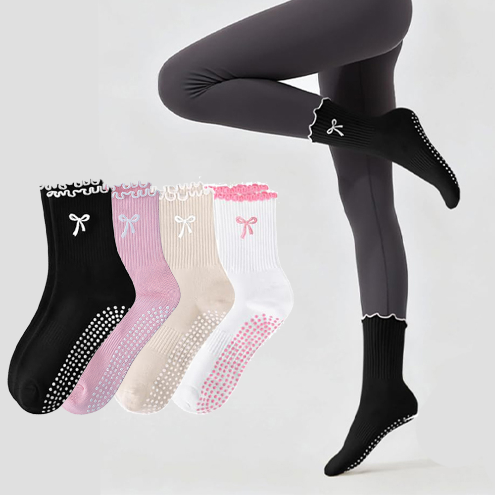 3 Pairs Non-Slip Grip Pilates  - Pilates Yoga Hose 评论和价格