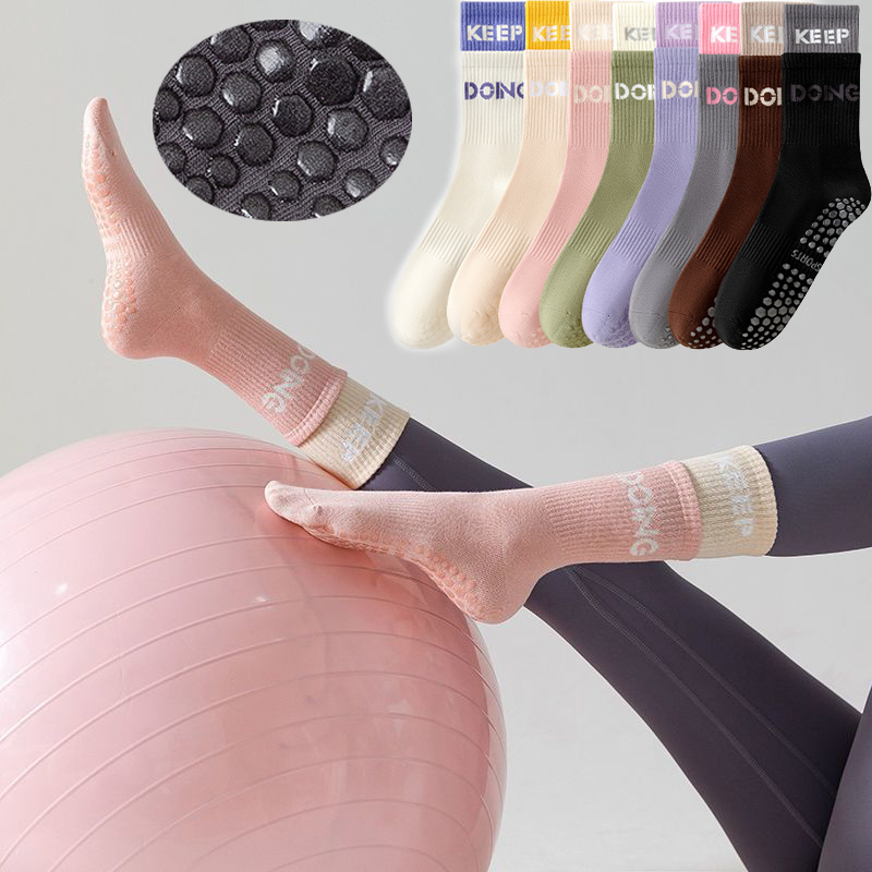 Mid Tube Yoga Socks Women Mid  - Pilates Yoga Hose 评论和价格