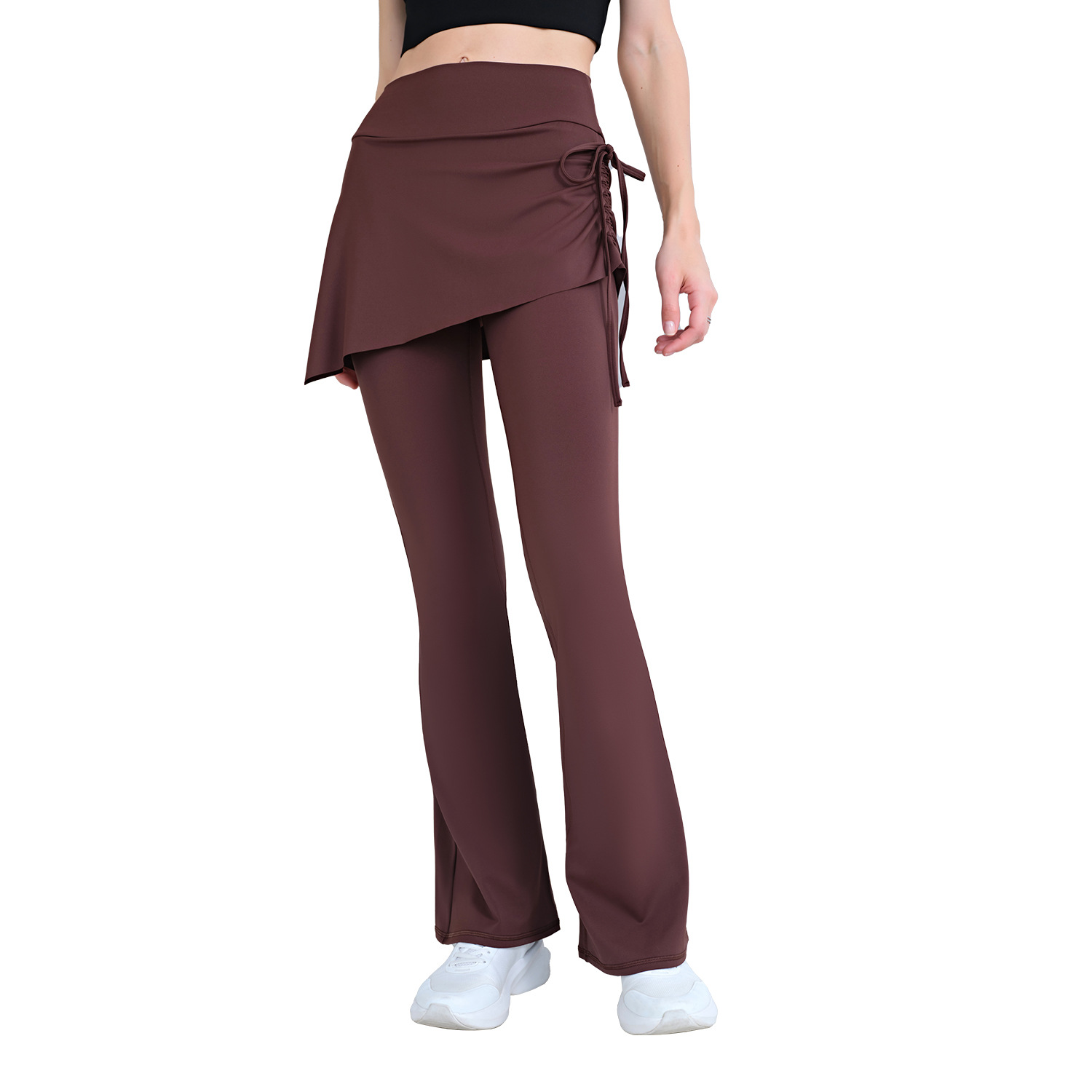 High Waist Flared Yoga Skort f - Pilates Yoga Roma 评论和价格