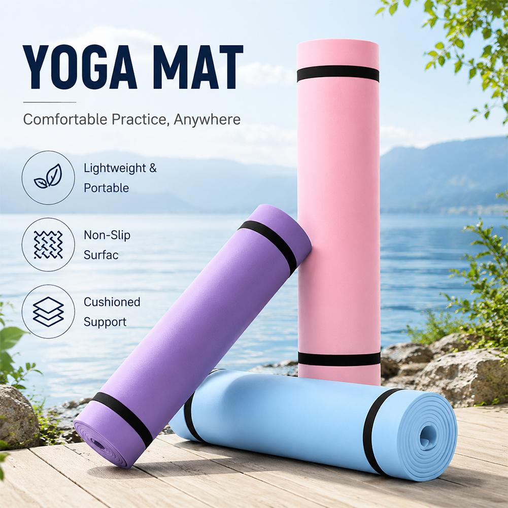 1/2Pcs Thick Yoga Mat Anti-ski - Pilates Yoga Matte 评论和价格