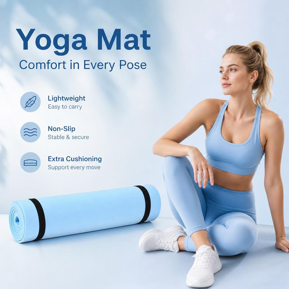 1/2Pcs Thick Yoga Mat Anti-ski - Pilates Yoga Matte 评论和价格