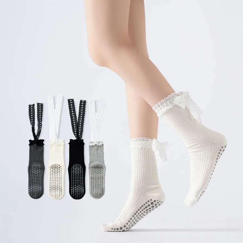 Yoga Socks Women Cotton Silico - Pilates Yoga Hose 评论和价格