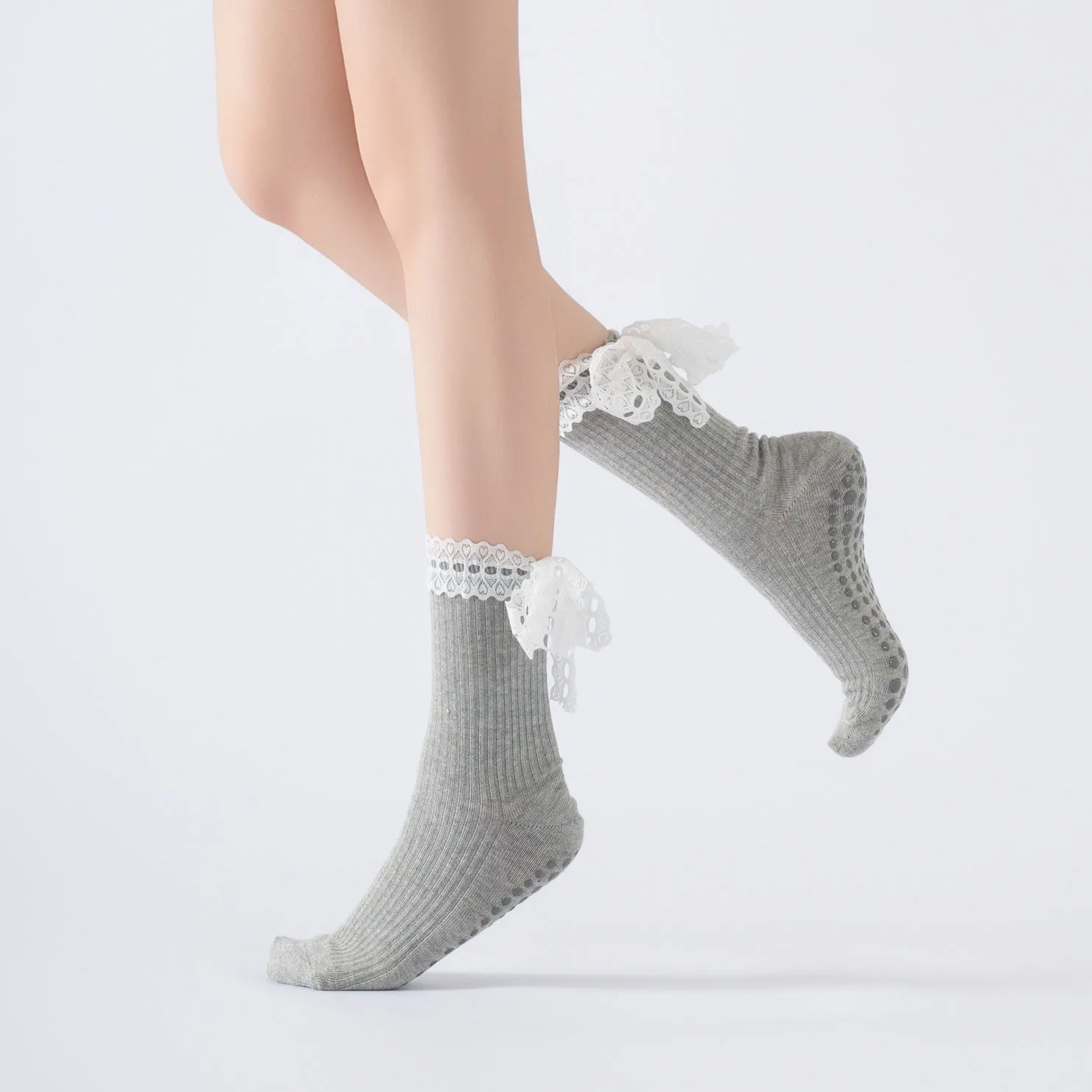 Yoga Socks Women Cotton Silico - Pilates Yoga Hose 评论和价格