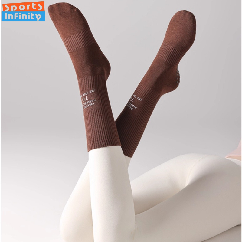 Mid Tube Yoga Socks Anti Slip  - Pilates Yoga Hose 评论和价格