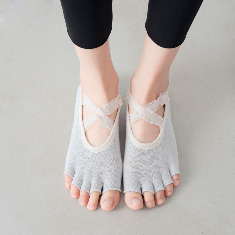 Five Finger Yoga Socks Lace Cr - Pilates Yoga Gym 评论和价格